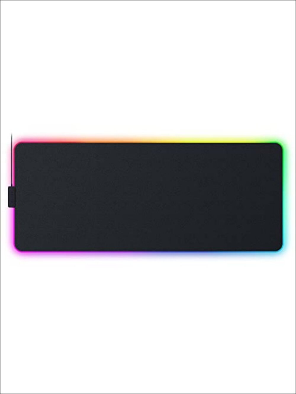 Hybrid Soft Hard Gaming Mouse Mat Extended RGB Lighting Zones Water Resistant